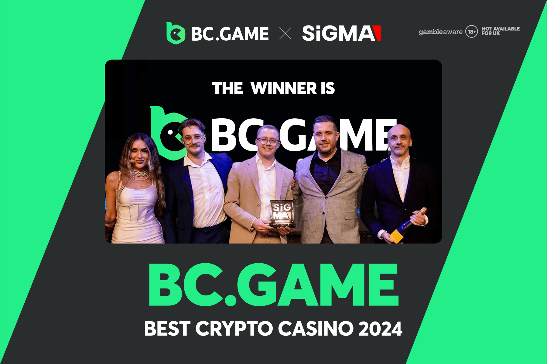 BC.GAME Celebrates Third Consecutive Win at the SiGMA Global Gaming Awards with 2024 Best Crypto Casino Title